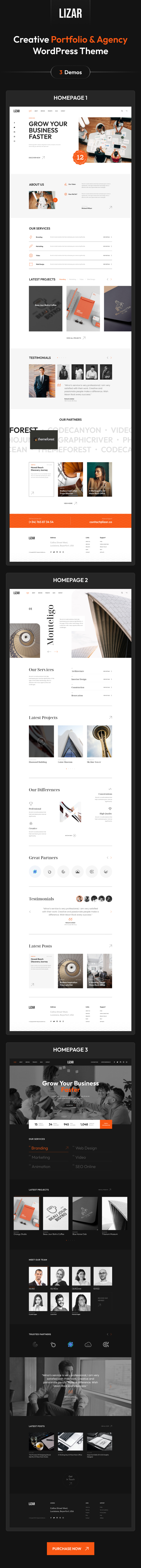 Lizar - Kreatives Portfolio WordPress -Thema - 1