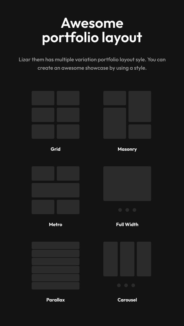 Lizar - Kreatives Portfolio WordPress -Thema - 10