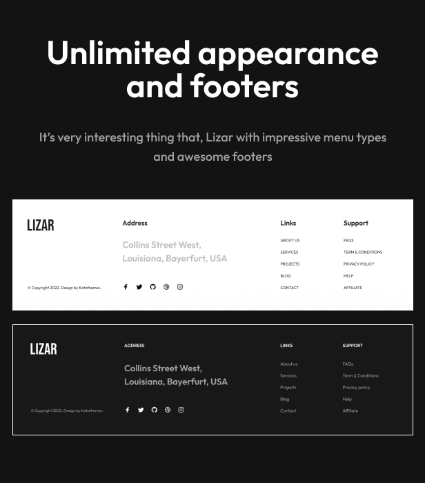 Lizar - Kreatives Portfolio WordPress -Thema - 6