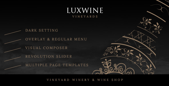 Luxwine - Wein WordPress Thema