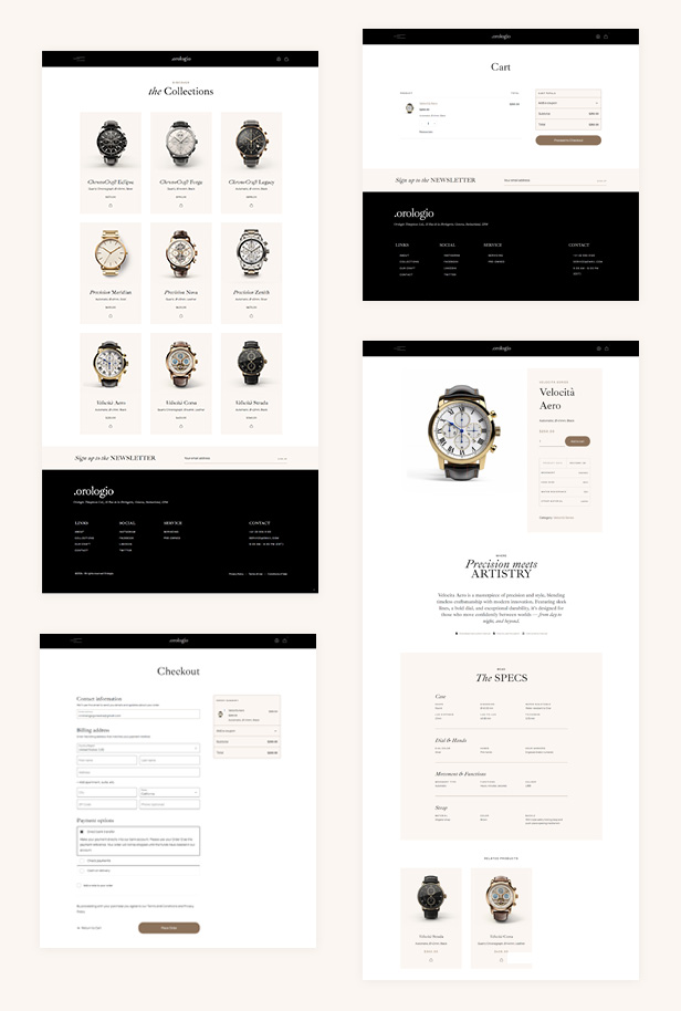 OROLOGIO - Komplett Online -Shop, um Uhren mit Leichtigkeit zu verkaufen