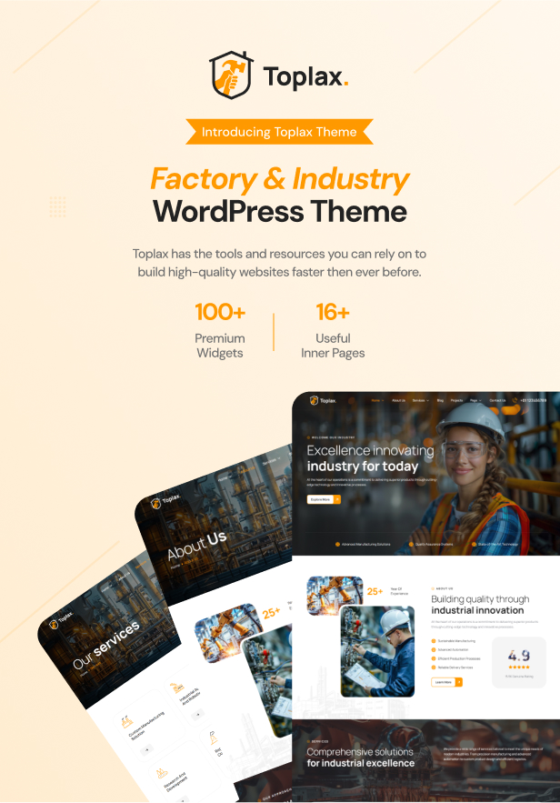 Toplax - Herstellung WordPress -Thema - 3