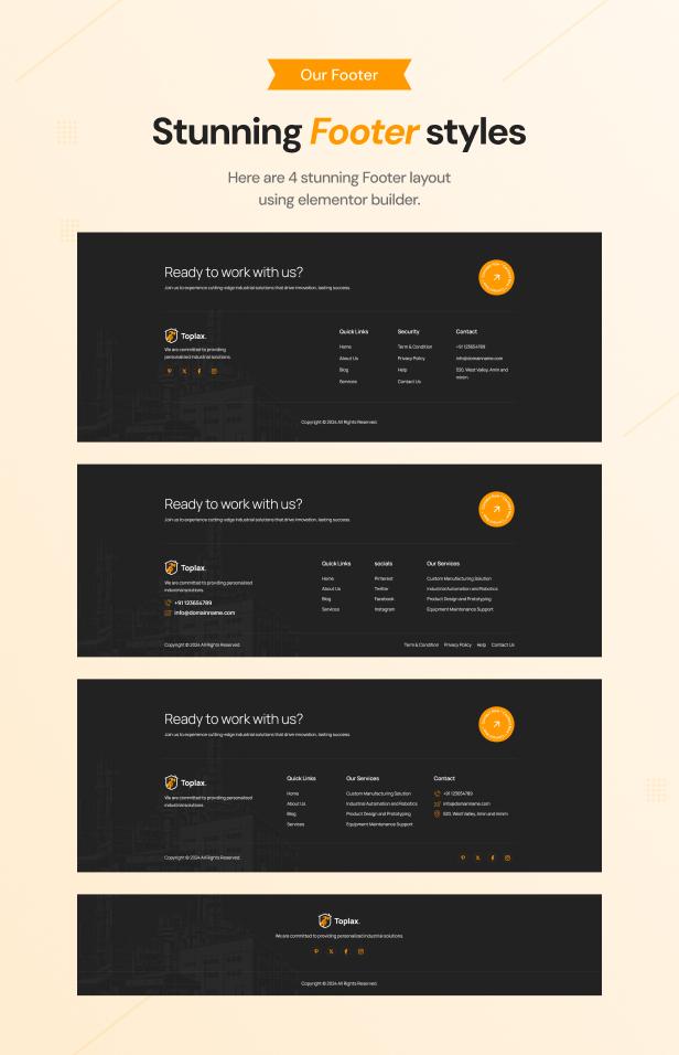 Toplax - Herstellung WordPress -Thema - 8