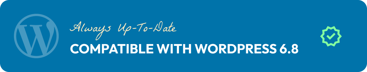 Kompatibel mit der neuesten WordPress -Version