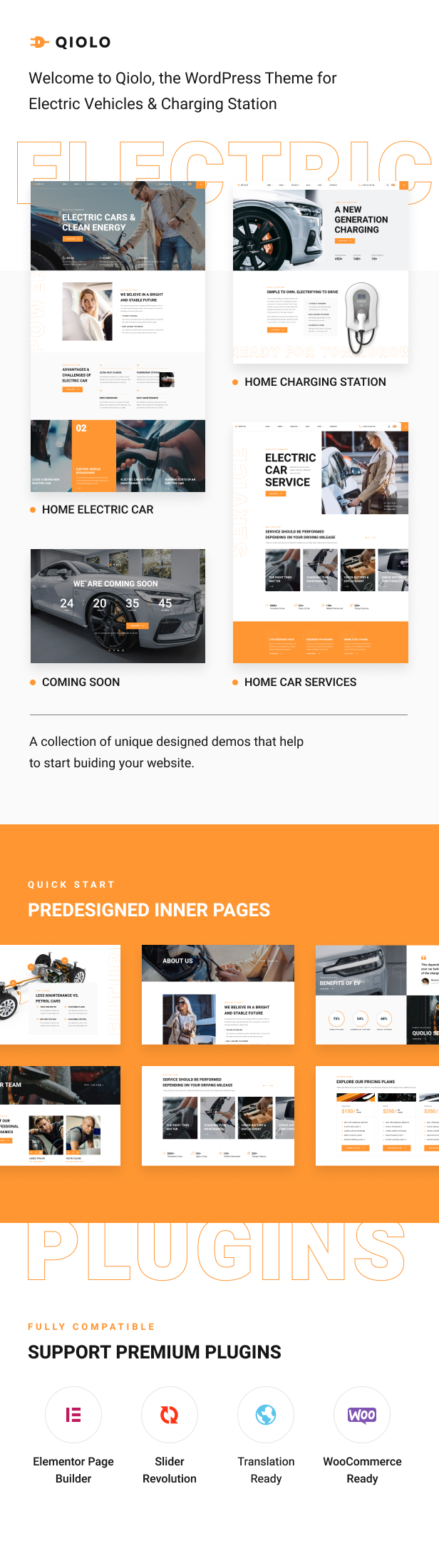 Qiolo - Fahrzeug & EV -Lade -WordPress -Thema - 1