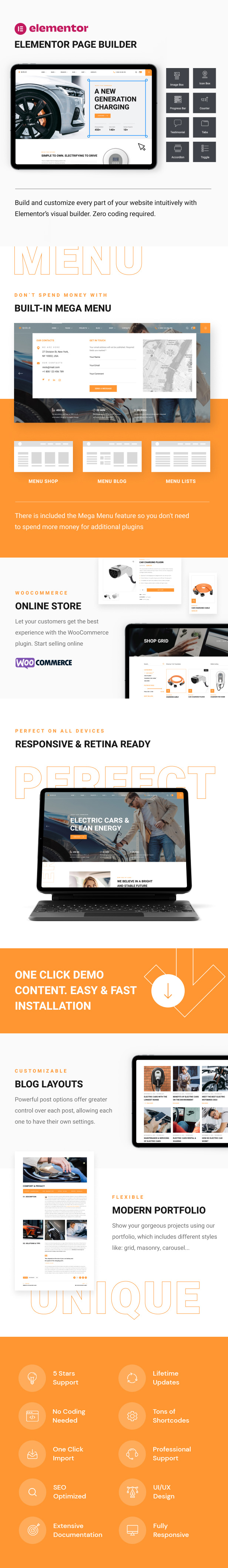 Qiolo - Fahrzeug & EV -Lade -WordPress -Thema - 2