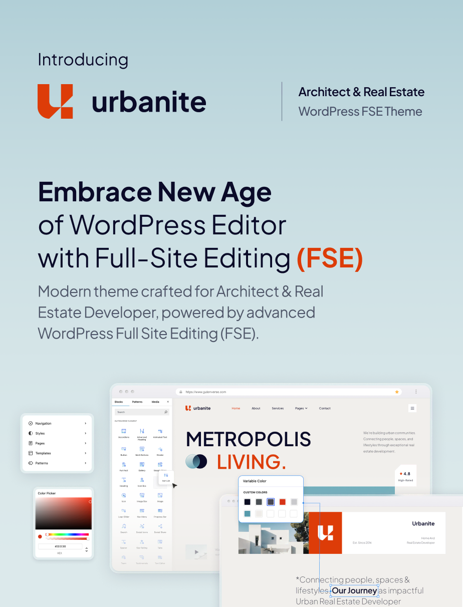 Urbanite - Architekten und Immobilienentwickler FSE WordPress Thema - 4