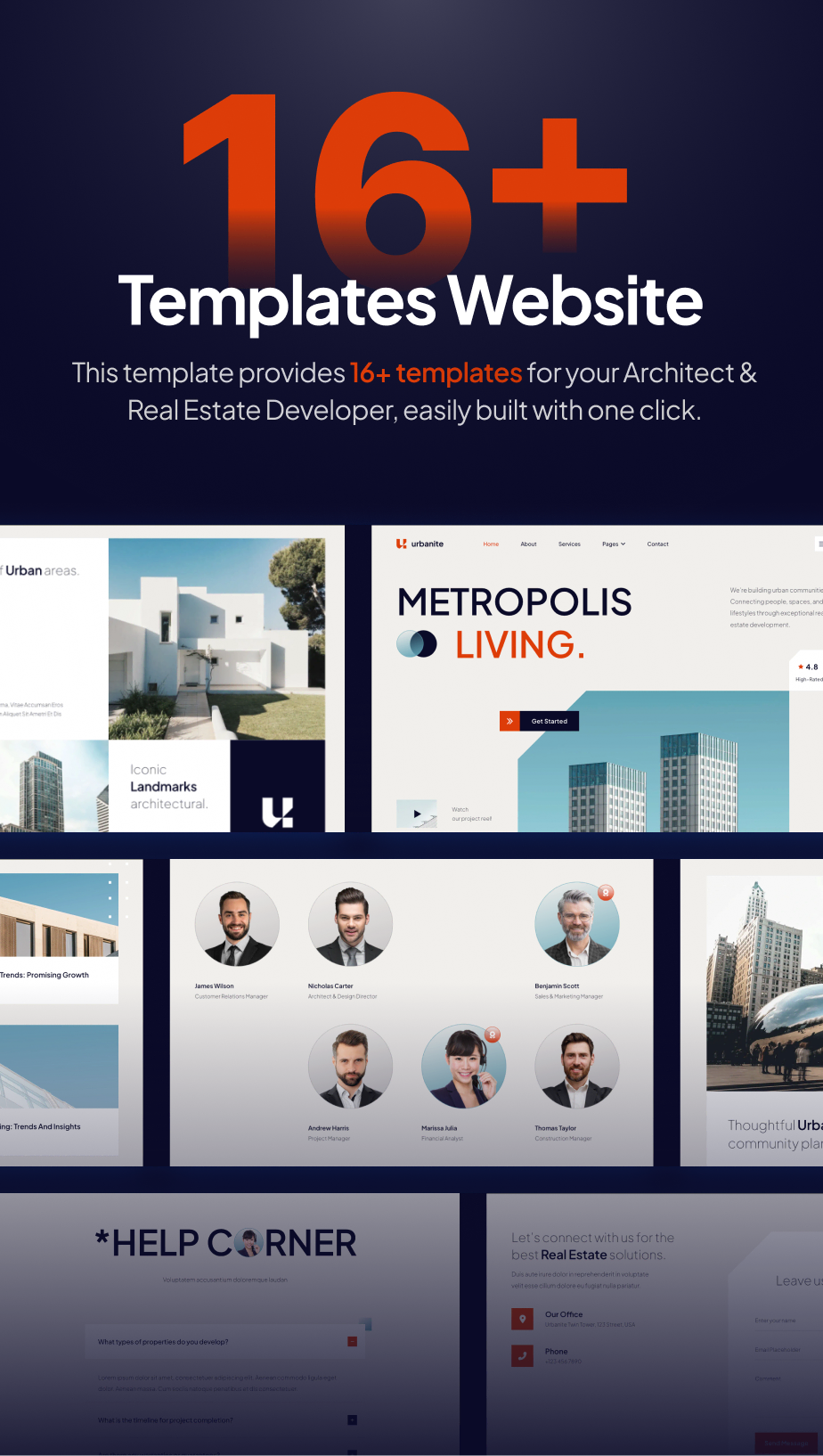 Urbanite - Architekten und Immobilienentwickler FSE WordPress Thema - 5