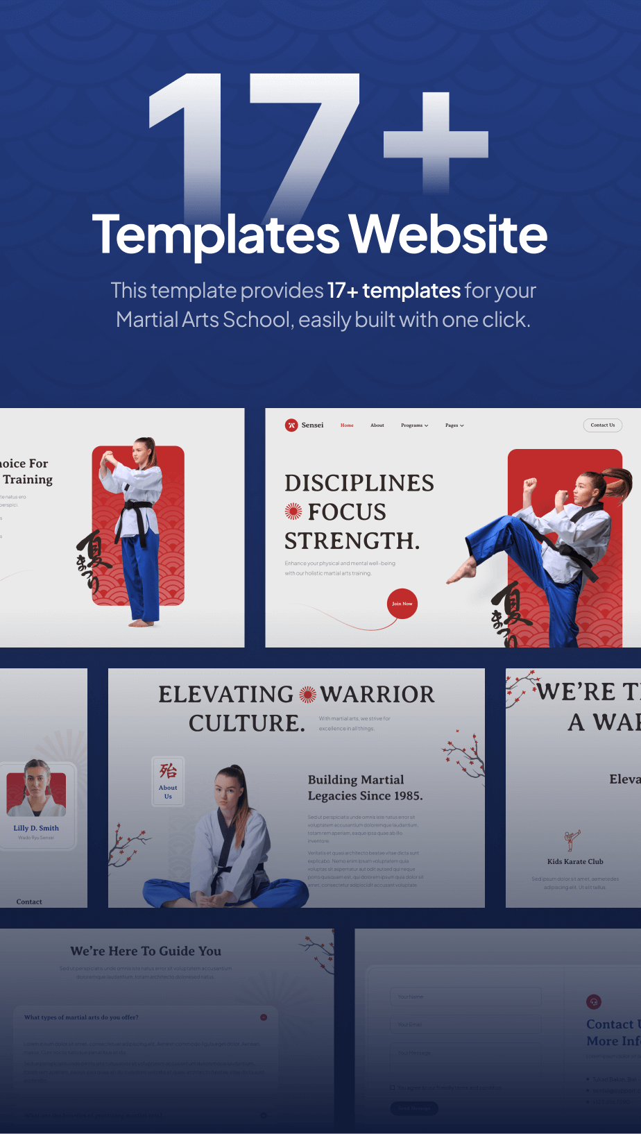 Sensei - Martial Arts Club & Trainer FSE WordPress Thema - 4