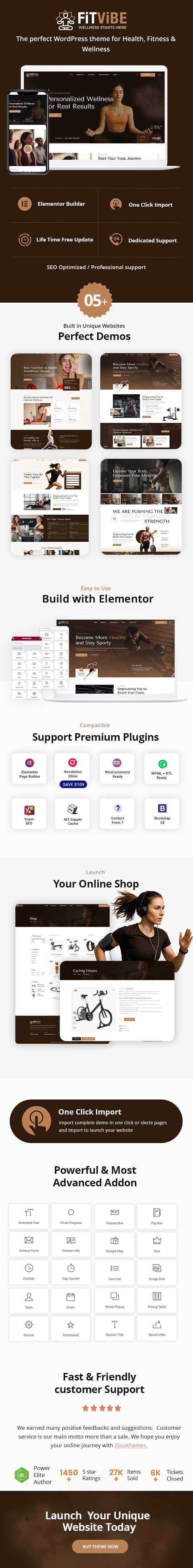 Fitness & Wellness WordPress -Thema