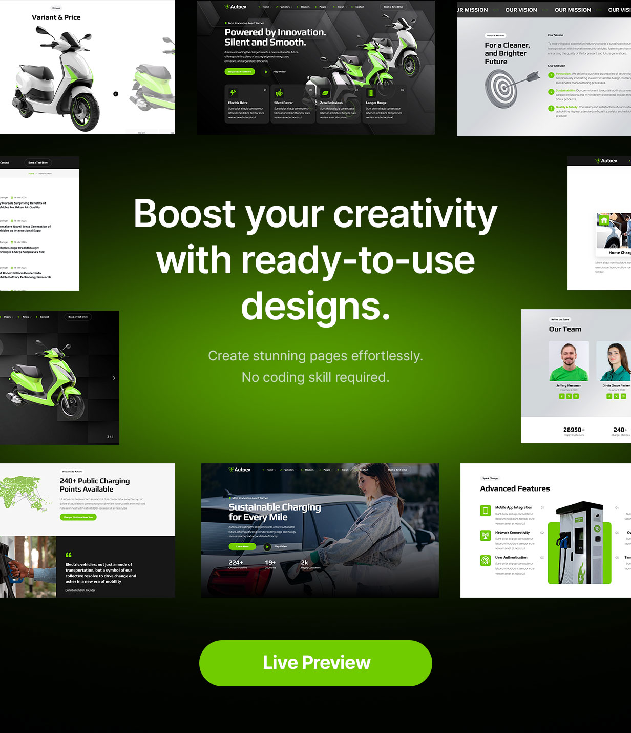 Autoev - Elektrofahrzeugladung WordPress -Thema - 6