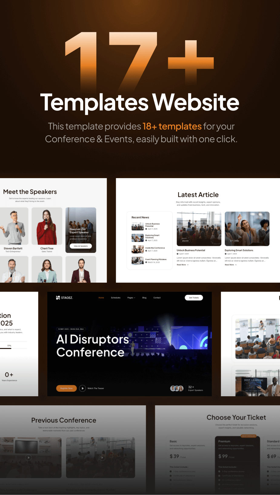 Stagez - Konferenz und Ereignis FSE WordPress Thema - 5