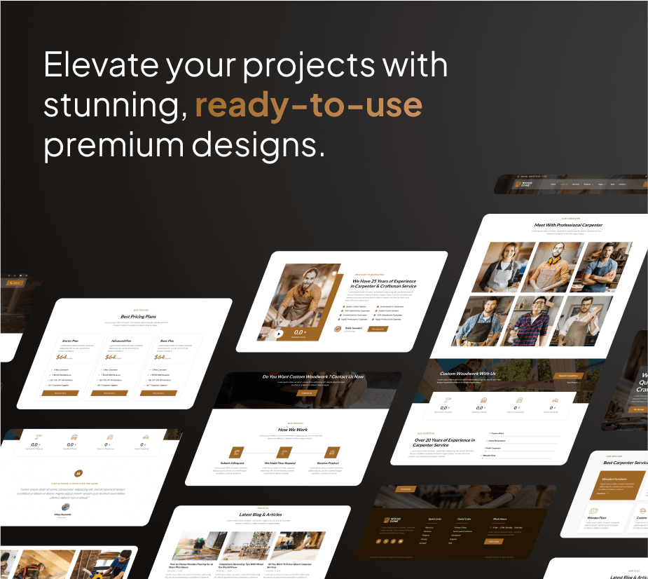 Woodzone - Tischler & Handwerker FSE WordPress Thema - 5