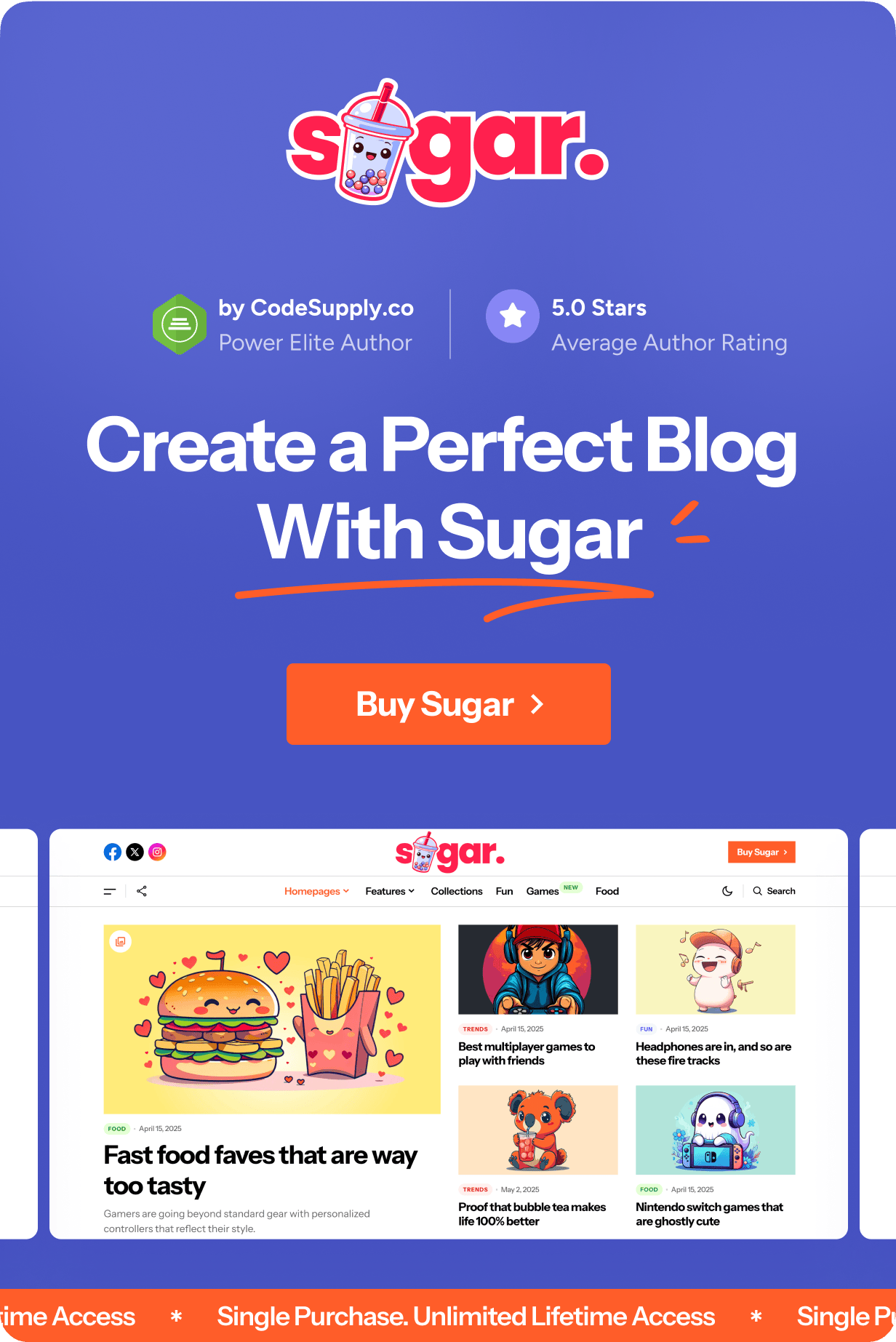 Zucker - modernes WordPress Personal Blog -Thema - 14