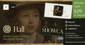 Hall - Museum und Kunstgalerie WordPress -Thema