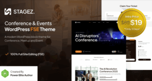 Stagez - Konferenz und Ereignis FSE WordPress -Thema