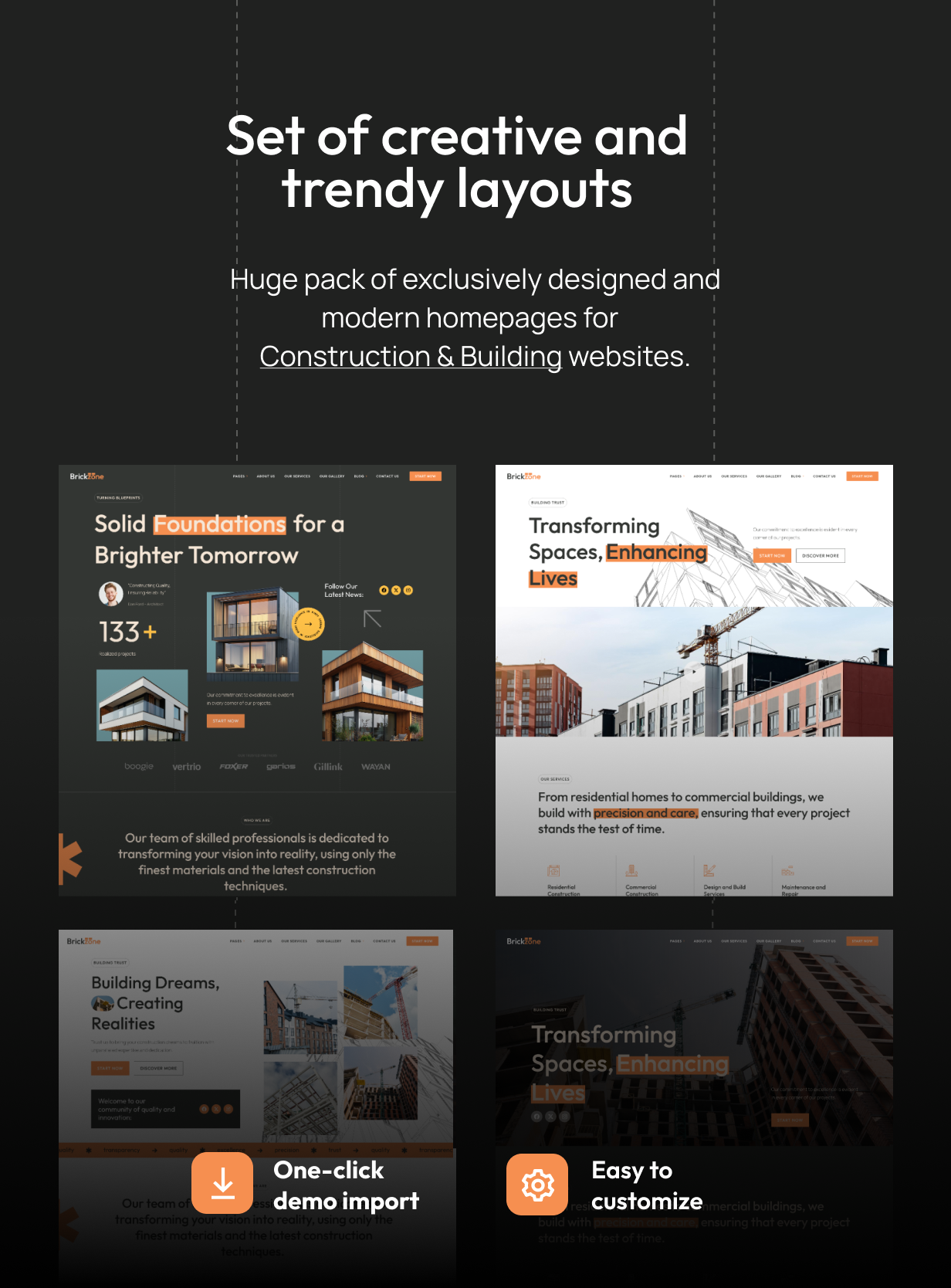 Brickzone - Konstruktion WordPress -Thema