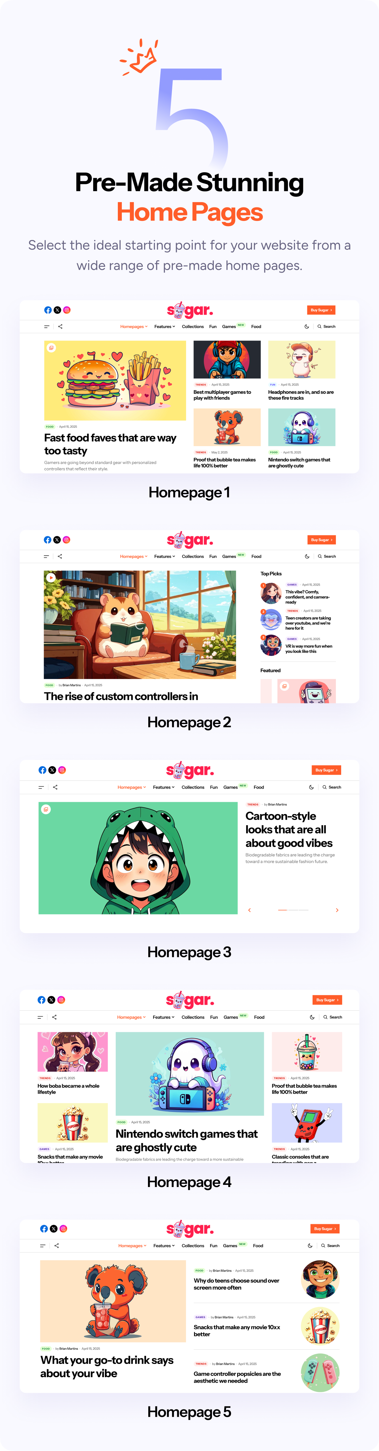 Zucker - Modernes WordPress Personal Blog -Thema - 4