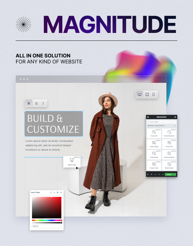 Größe - Mehrzweckelementor -Website & E -Commerce Builder WordPress Theme - 2