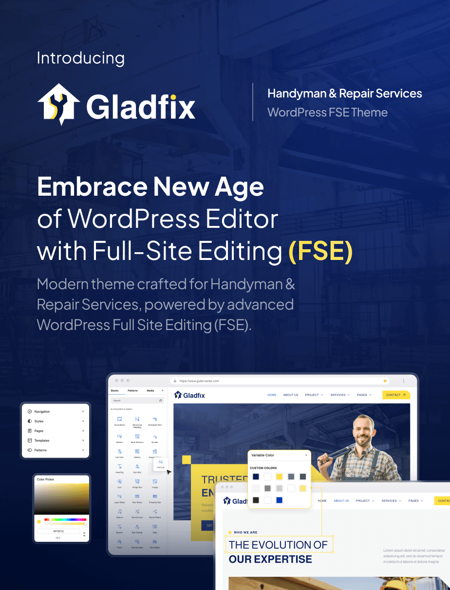 Gladfix - Handwerker & Reparaturdienste FSE WordPress Thema - 3