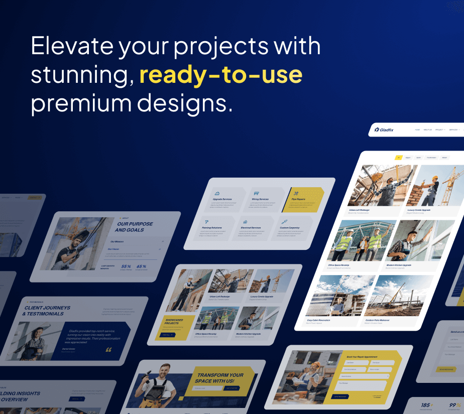 Gladfix - Handwerker & Reparaturdienste FSE WordPress Thema - 5