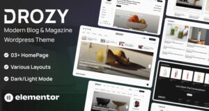 Drozy - Modernes Blog & Magazin WordPress -Thema