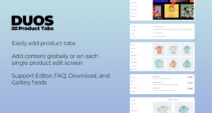 Duos -Produkt -Tabs für WooCommerce