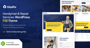 Gladfix – Handwerker & Reparaturdienste FSE WordPress Thema