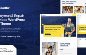 Gladfix – Handwerker & Reparaturdienste FSE WordPress Thema