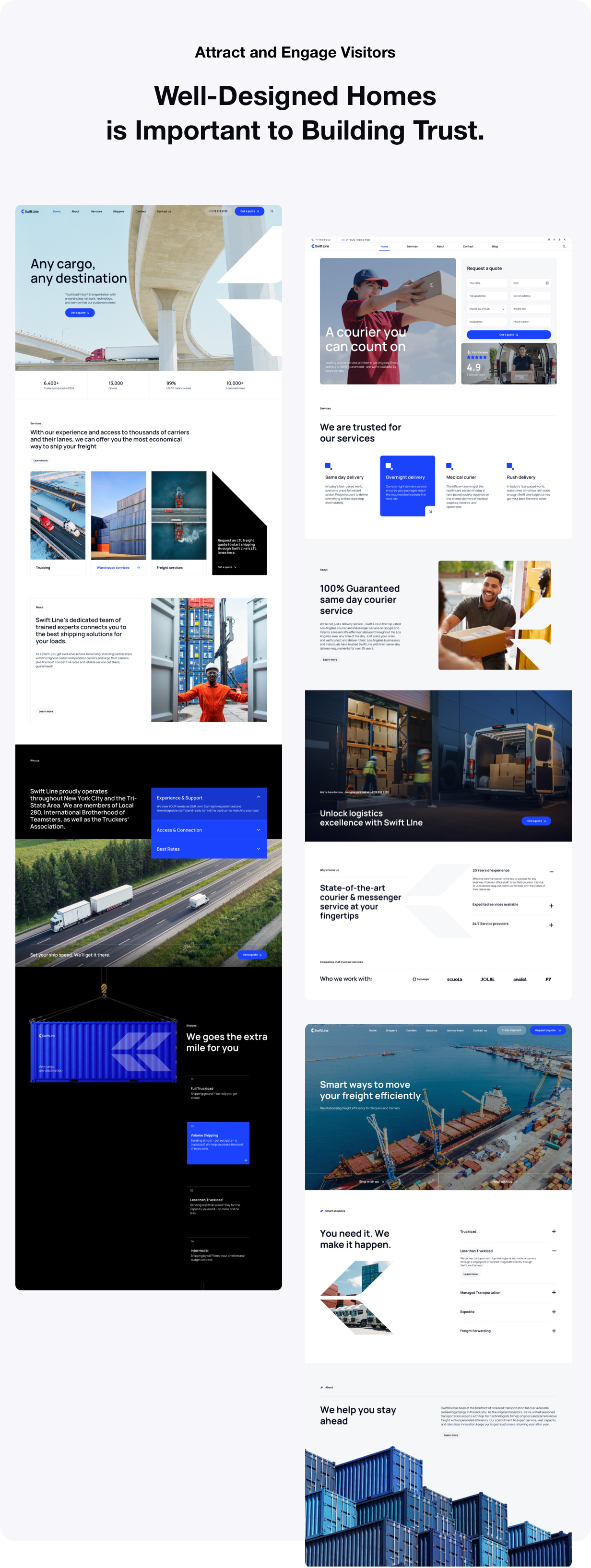 Swiftline - Transportlogistik WordPress -Thema - 4