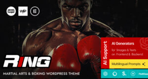 Ring – Kampfkunst & Boxing WordPress -Thema