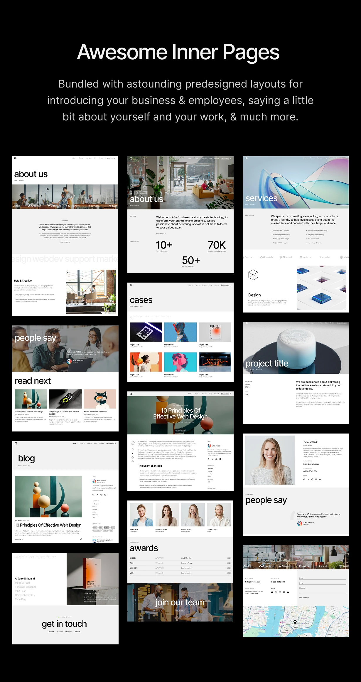 Agno - Kreative Portfolio -Agentur WordPress -Thema - 9