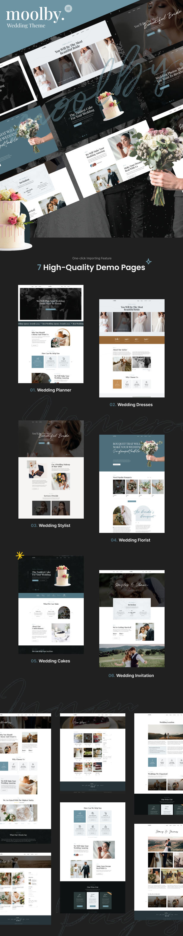 Moolby - Hochzeitsplaner WordPress Thema - 1