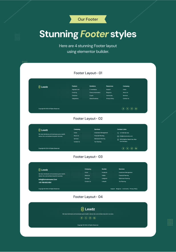 Leadz - Business & Finance WordPress Thema - 8
