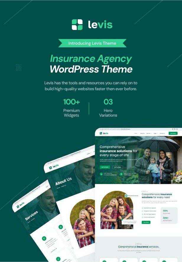 Levis - Versicherungsagentur WordPress Theme - 3