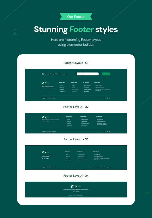Levis - Versicherungsagentur WordPress Theme - 8