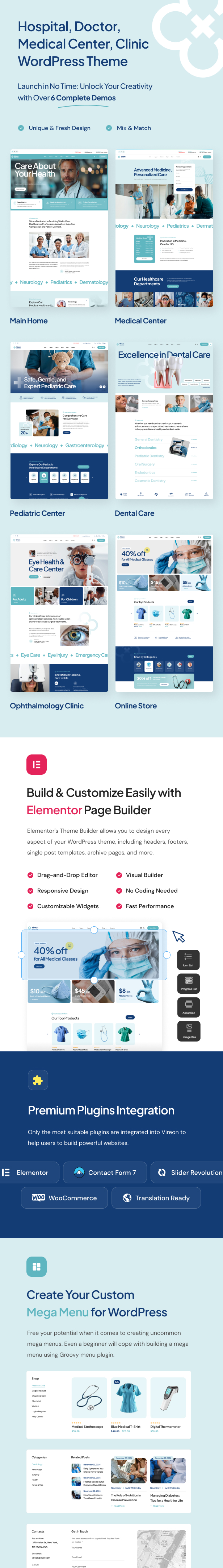 Vireon - Medical Center & Healthcare WordPress Thema - 1
