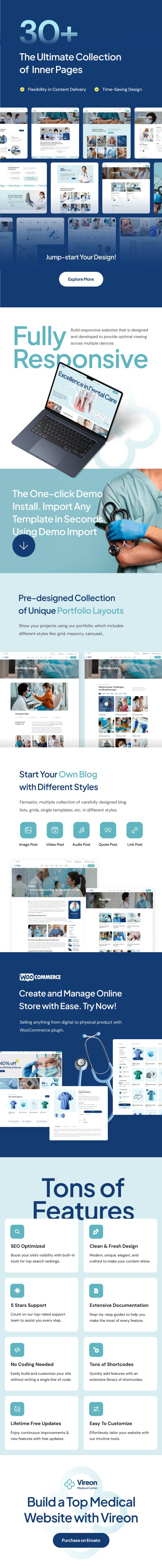 Vireon - Medical Center & Healthcare WordPress Theme - 2