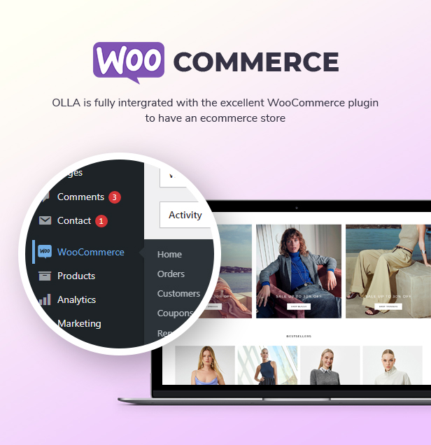 Olla - Möbel- und Modegeschäft WordPress Woocommerce -Thema