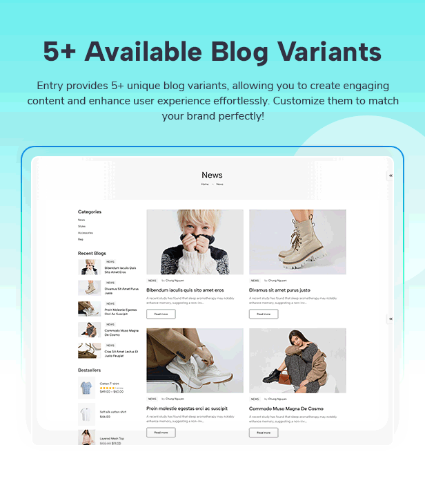 Olla - Möbel- und Modegeschäft WordPress Woocommerce -Thema