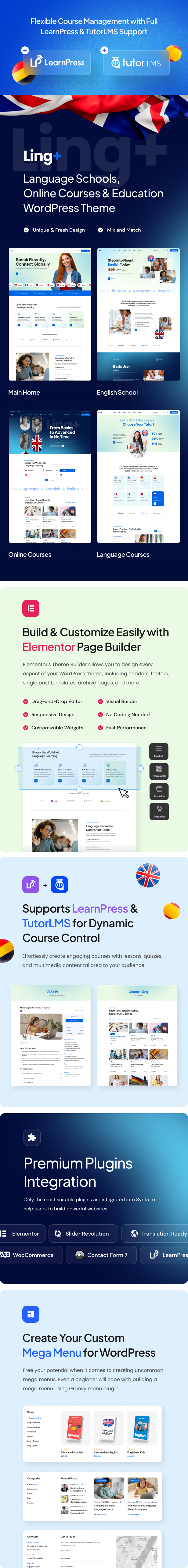 Lingplus - Sprachschule und Online -Kurse WordPress -Thema - 2
