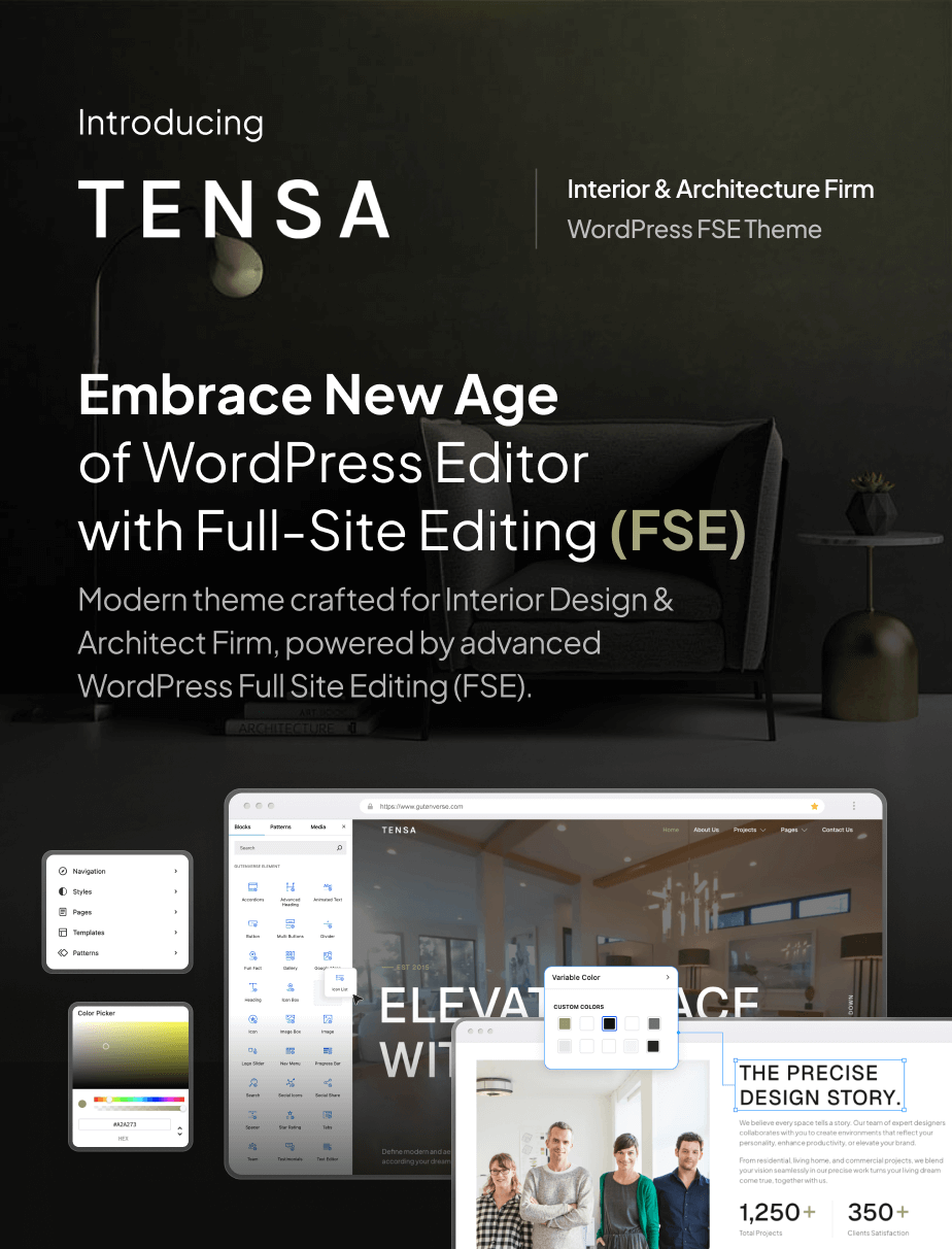 Tensa - Innenarchitektur und Architekturfirma FSE WordPress Thema - 3