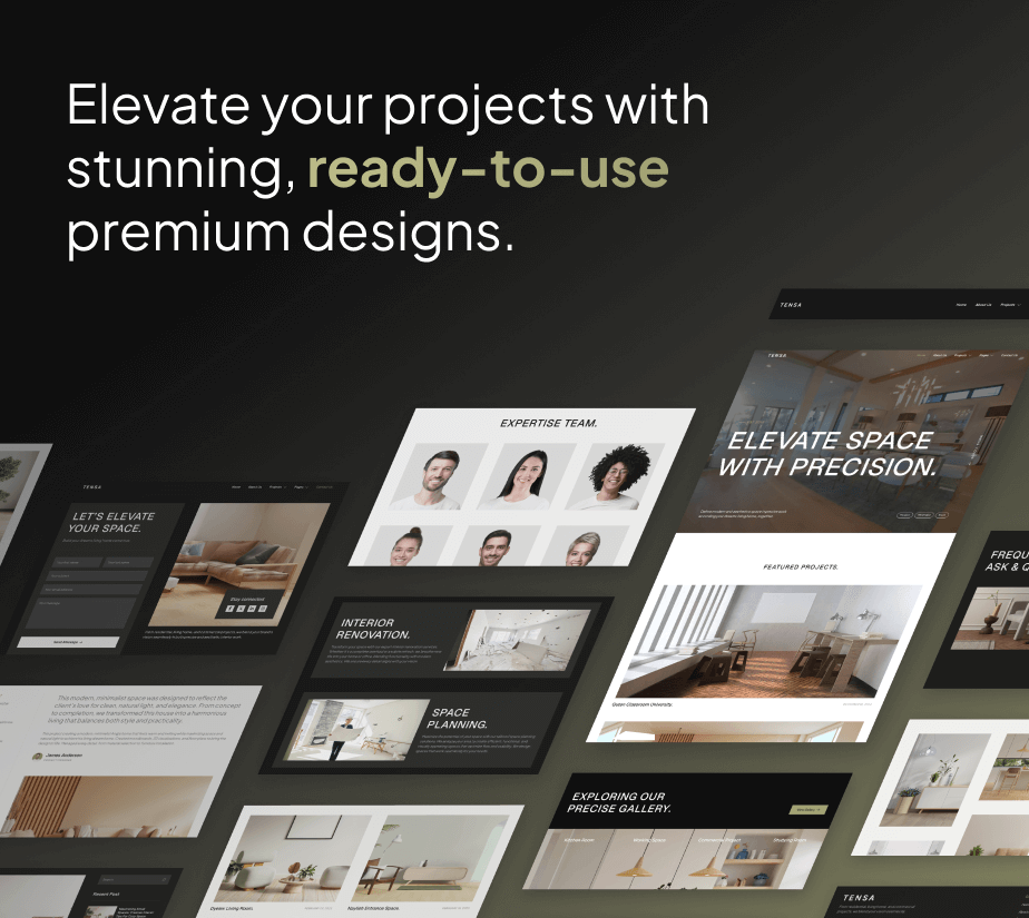 Tensa - Innenarchitektur und Architekturfirma FSE WordPress Thema - 5
