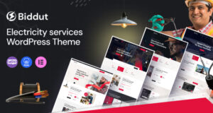 Biddut – Elektrizitätsdienste WordPress -Thema