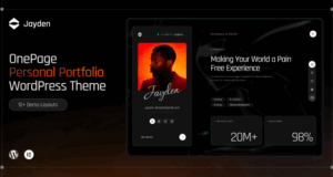 Jayden | Persönliches Portfolio WordPress -Thema