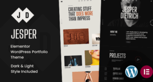 Jesper - Responsive Elementor Portfolio WordPress Thema