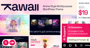 Kawaii – Anime -Stil Mehrzweck -WordPress -Thema