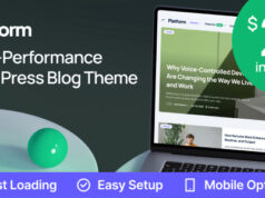 Plattform - modernes Hochleistungs -Blog WordPress -Thema