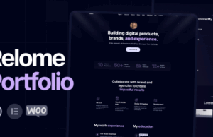 Relome – persönliches Portfolio WordPress -Thema