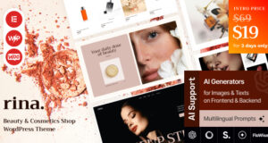 Rina – Beauty & Cosmetics Shop WordPress Vorlage